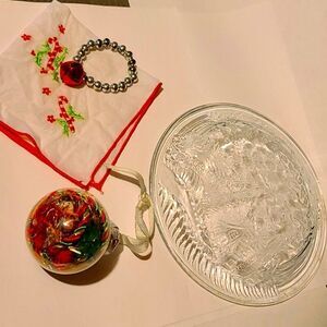 Xmas Holiday Glass Plate Bundle